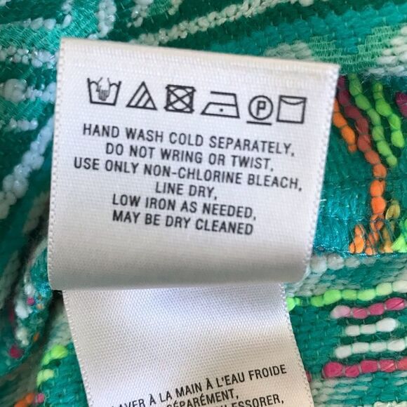 Anthropologie Elevenses Womens Costa Green Neon Tweed Shorts - Picture 8 of 12